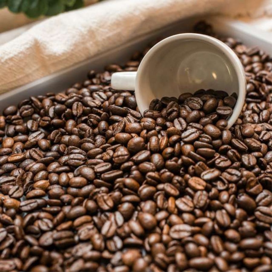 Roasted coffee beans